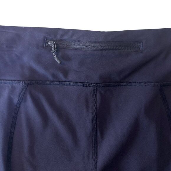 Lululemon Womens dark blue High-Rise Wunder Under Crop Leggings With Zippered Po - Picture 3 of 7